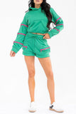 Emerald Hoodie & Shorts Set