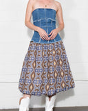 Denim Bubble Midi Dress