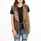 Tooled Leather Blazer Vest