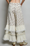 Floral Ruffle Pants