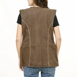Tooled Leather Blazer Vest