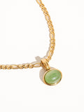18K Green Pendant Necklace