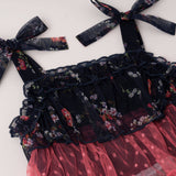 Girls Ruffle Mesh Dress