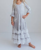 Girls Winter Floral Dress