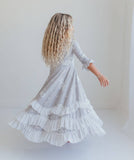 Girls Winter Floral Dress