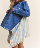 Striped Denim Jacket