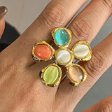 18K Floral Ring