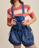 Drawstring Overall Shorts