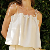 Pearl Linen Top