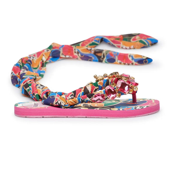 Fuchsia Gem Sandals