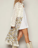 Textured Floral Jacket