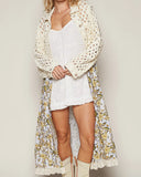 Textured Floral Jacket
