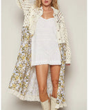 Textured Floral Jacket