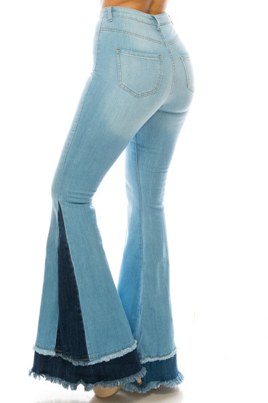 Two-Tone Denim Flares Two-Tone Denim Flares